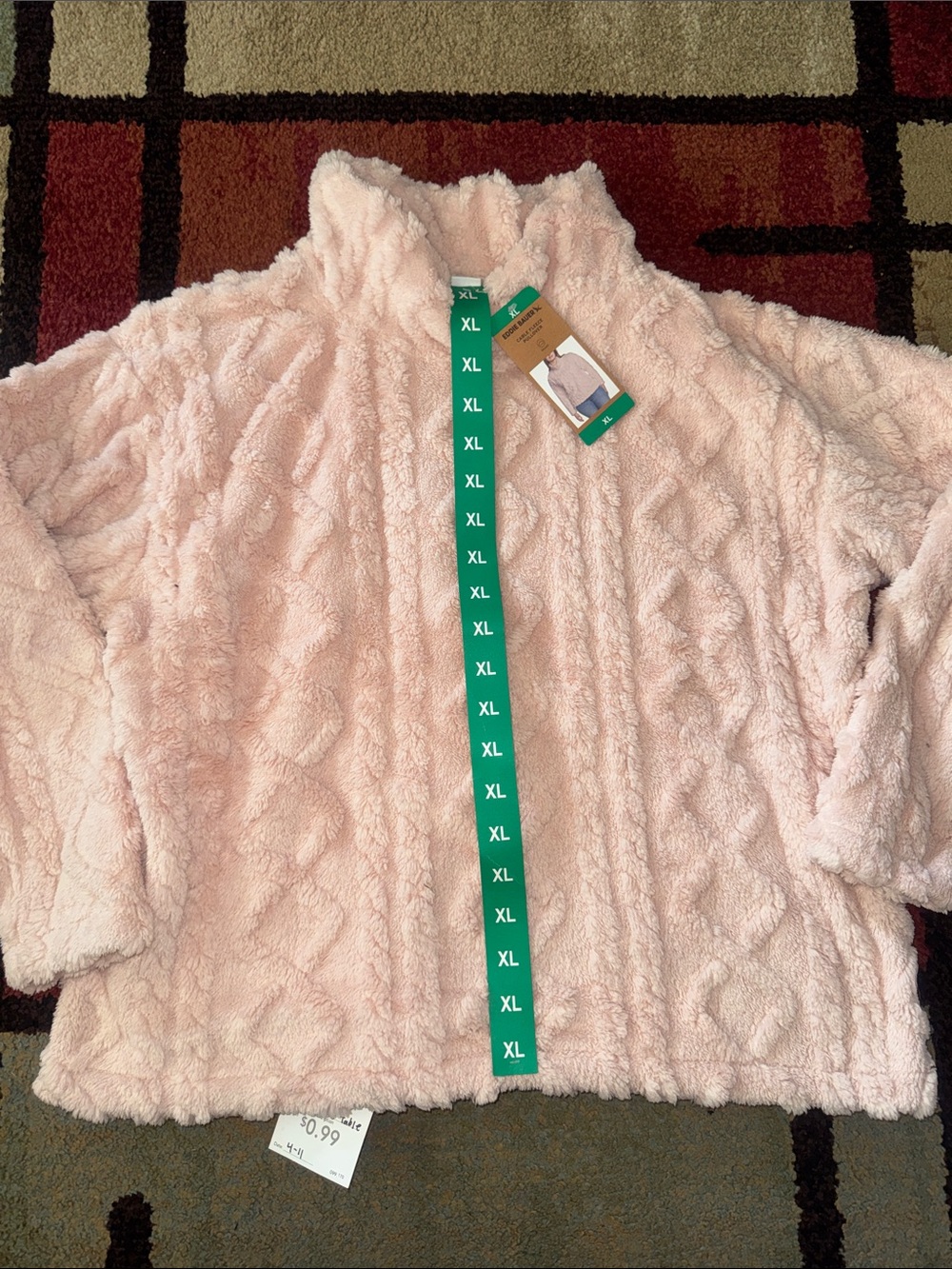 NWT Women’s Eddie Bauer Cable Fleece Pullover